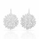 Silver hydrangea earrings - RAS