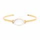 COMPLICES-CANDIDE cuff bangle MOP white - Franck Herval
