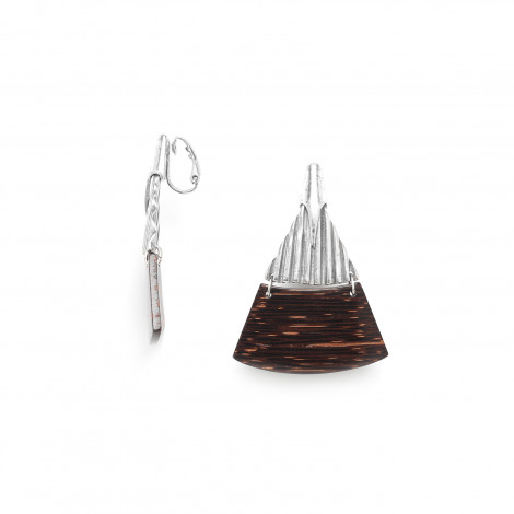 palmwood clips earrings Palmier