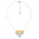 3 feathers necklace Silver feather - Ori Tao