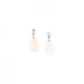 mother of pearl earrings Cannage - Nature Bijoux