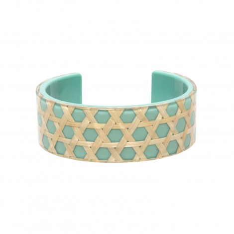 turquoise cuff bracelet Cannage