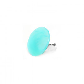 mother of pearl & resin ring Curacao - Nature Bijoux