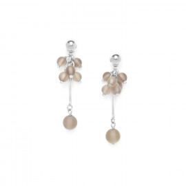 smoky quartz grape earrings Ombre et lumiere - Nature Bijoux