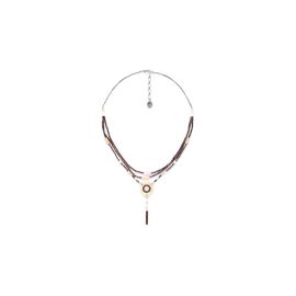 three row necklace with pendant Terre douce - Nature Bijoux