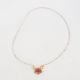 JOE pearl and strawberry quartz stone drop necklace - L'atelier des Dames