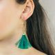 Hoop earrings Sweet emerald - 
