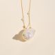 Pearly snail shell necklace - 