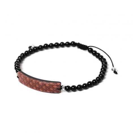 brown men bracelet Serpent