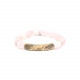 stretch bracelet tamarind and pink quartz Impala - Nature Bijoux