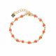 CONFETTIS enameled chain bracelet(tangerine) Confettis - Olivolga Bijoux