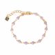 CONFETTIS bracelet chaine fermoir mousqueton lilas Confettis - Olivolga Bijoux