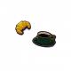Cup and croissant brooch (Box size S) - Macon & Lesquoy