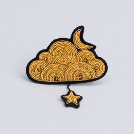 golden cloud and star brooch (Box size M) - Macon & Lesquoy