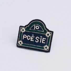street sign brooch (Box size S) - Macon & Lesquoy