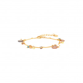 bracelet chaine doré à l'or fin multipampilles Valorine - Franck Herval