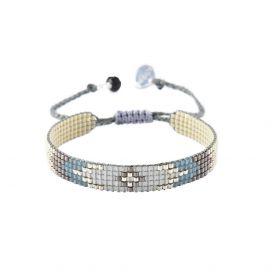 Bracelet PEEKI gris bleu XS - Mishky