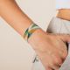 Beige, moutarde and green M bracelet - 
