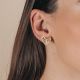 Boucles d'oreilles Cœur blanc - 