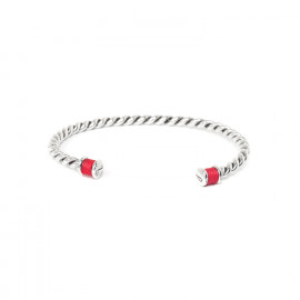 bracelet twist rouge L "Cuff" - Ori Tao