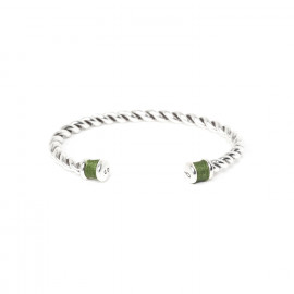 bracelet twist S green "Cuff" - Ori Tao