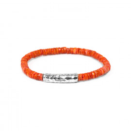 bracelet heishi mandarine "Dagat" - Nature Bijoux
