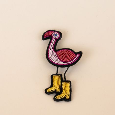 Flamingo brooch