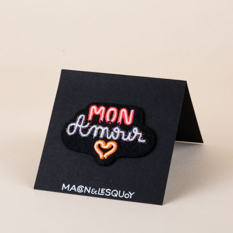 Iron-on patch Neon Mon amour
