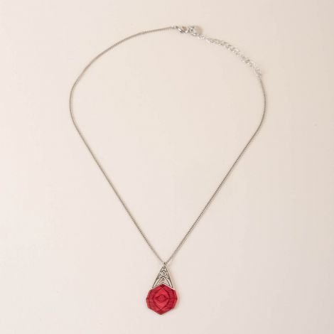 KALEIDOSCOPE red wood necklace