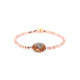 CORAZON flat pearl copper stretch bracelet "Les complices" - Franck Herval