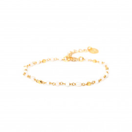 MATI mini beads bracelet white "Les complices" - Franck Herval