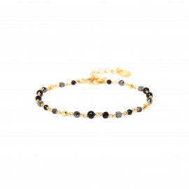 bracelet ajustable mini perles noir "MATI" "Les complices" - Franck Herval