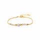 bracelet ajustable perles d'eau douce gris "KUTA" "Les complices" - 
