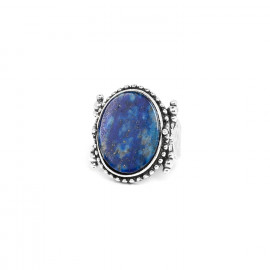 Bague lapis lazuli ovale 54 "Anneaux" - Nature Bijoux