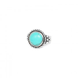 turquoise howlite ring "Anneaux" - 