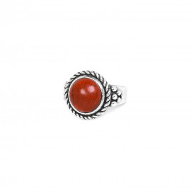 red jasper ring "Anneaux" - Nature Bijoux