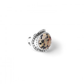 dalmatian jasper ring "Les chevalieres" - Nature Bijoux