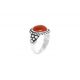 red jasper ring "Anneaux" - 