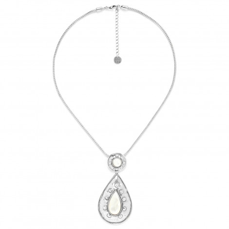 short necklace with 2 element pendant "Samar"