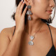 post earrings 3 elements "Wavy" - Ori Tao
