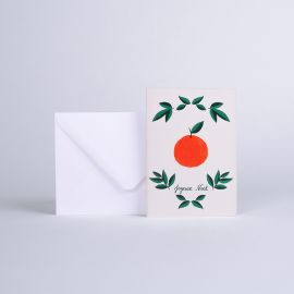 CARD Orange Merry christmas - 