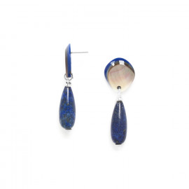 boucles d'oreilles goutte lapis lazuli "Alyss" - Nature Bijoux