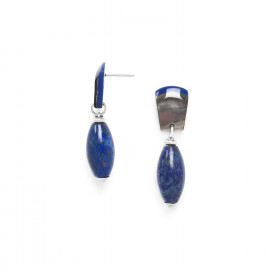 boucles d'oreilles olive lapis lazuli "Alyss" - Nature Bijoux