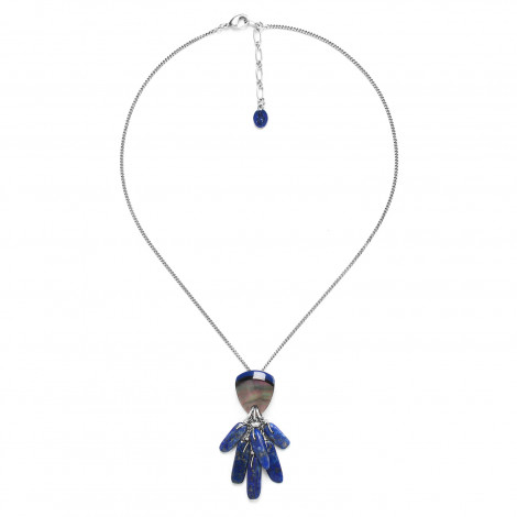 lapis lazuli grape necklace "Abyss"