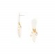 large mother of pearl top earrings "Ivory" - Nature Bijoux