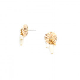 mini grape earrings "Ivory" - Nature Bijoux
