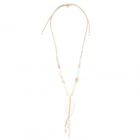 long adjustable necklace "Ivory"