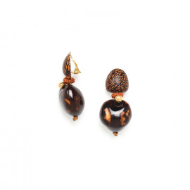 lumbang clip earrings "Pokhara" - Nature Bijoux