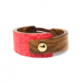 bracelet semi rigide "Rouge" - Nature Bijoux