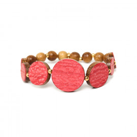 stretch bracelet "Rouge" - Nature Bijoux